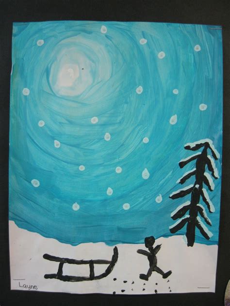 Terris Teaching Treasures Winter Wonderland Art Winter Art Projects