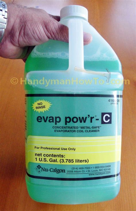 Evaporator Coil Cleaner Nu Calgon Evap Pow R C 4168 08 1 Gallon