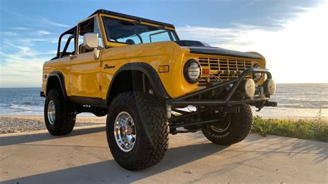 1970 Yellow Ford Bronco Custom Classic Ford Bronco Restorations By