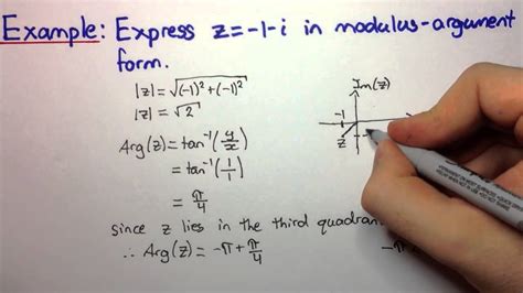 HSC U Maths Complex Numbers Changing To Modulus Argument Form YouTube