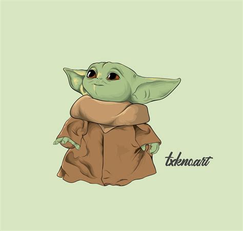 Baby Yoda Illustration I Finished Today Raesthetics13art