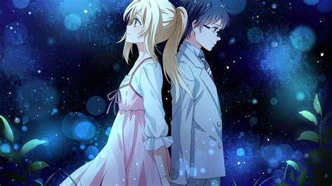 Download 1920x1080 Wallpaper Anime Couple Kaori Miyazono Kousei Arima