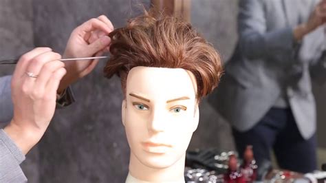 Hairealm Male Mannequin Head 100 Human Hair Hairdresser Training Head