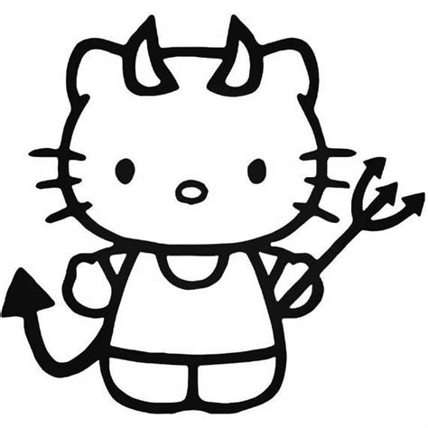 Evil Hello Kitty Pages Coloring Pages