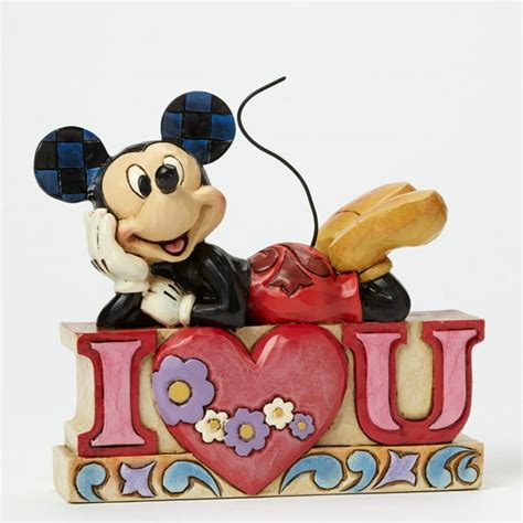 Jim Shore Disney Traditions Mickey Mouse I Love You Valentines Day