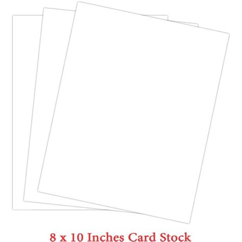 Discount cardstock for diy invitations, cards. White Thick Paper Cardstock - 8 x 10" Blank 100 lb Cover ...