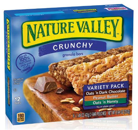 Nature Valley Granola Bar Crunchy Variety Pack X 12 Bars 252g