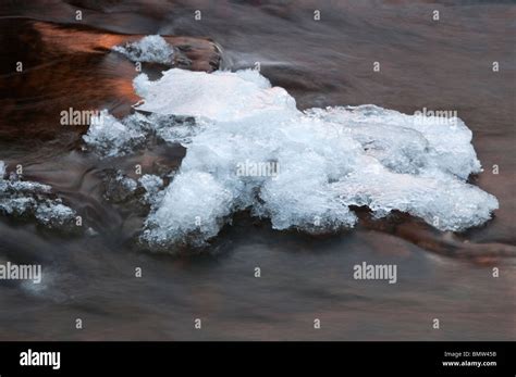 Rannoch Moor Scotland Ice Formation Detail At Sunset Stock Photo Alamy