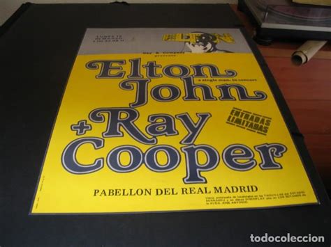 Cartel Original Gira Elton John Ray Cooper Ma Vendido En Venta Directa