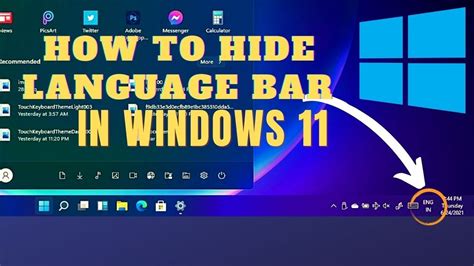 Hide Language Bar From Taskbar In Windows 11 2021 Windows11