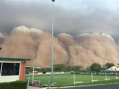 Giant Dust Storm Hailstones Hit Two Fire Ravaged States In Australia