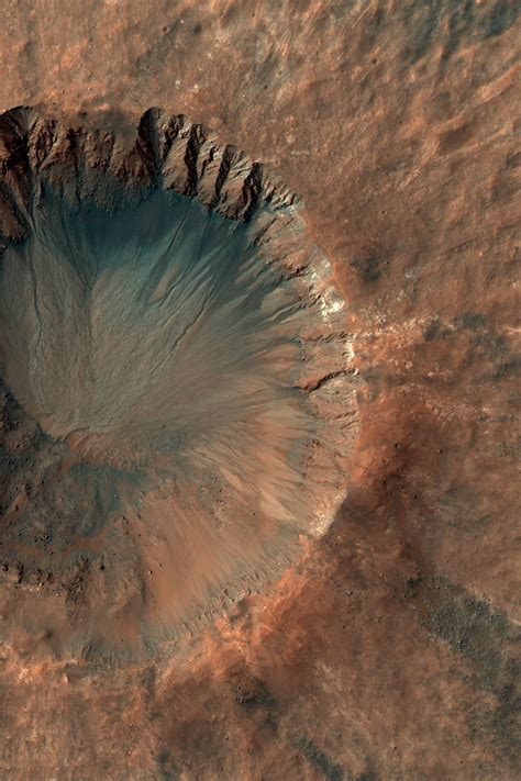 Mars A Fresh Crater Near Sirenum Fossae Satellite Map Etsy Mars