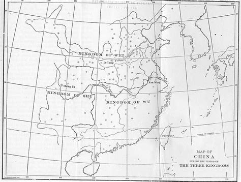 A Map Of China During The Period Of The Three K E Asia Digital