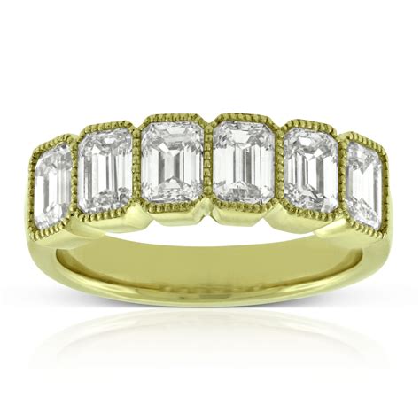 Bezel Set Emerald Cut Diamond Ring 14k Ben Bridge Jeweler