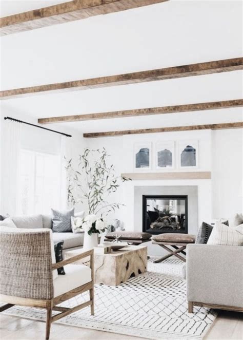 48 Modern White Living Room Design Ideas Roundecor Modern Farmhouse