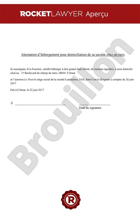 Les étapes de votre simulation. modele attestation d'hebergement a titre gracieux - Modele de lettre type