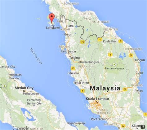 Map Of Malaysia Showing Langkawi Maps Of The World
