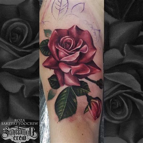 Realistic Color Rose From Roza Color Realistic Realism Sleeve