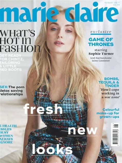 Sophie Turner In Marie Claire Magazine Uk August 2017 Hawtcelebs