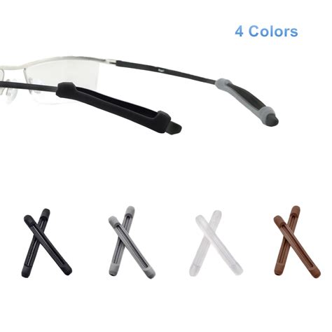 Kalevel 6 Pairs Eyeglass Ear Cushions Temple Tips Silicone Eyeglass Pads Anti Slip Glasses Ear