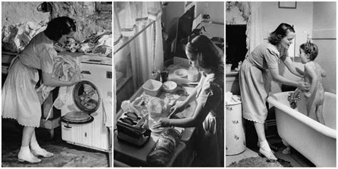 a series of vintage photos documented a day in the life of a 1940s housewife vintage news daily
