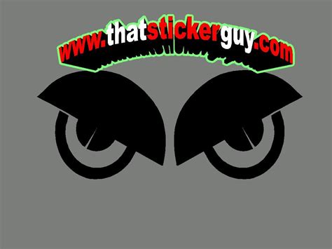 Angry Eyes Stickers