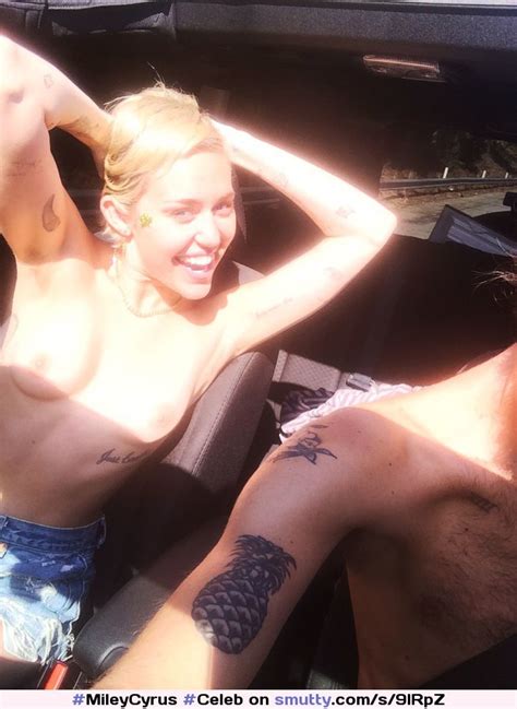 Mileycyrus Celeb Topless Tits Nipples Smutty