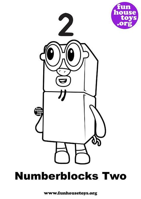 23 Numberblocks Coloring Pages 1 10 Drawing Pages