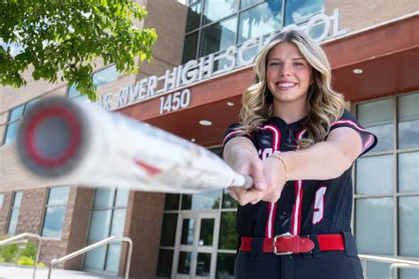 Player Of The Year Byu Bound Kate Dahle Pitched Bear River Softball To