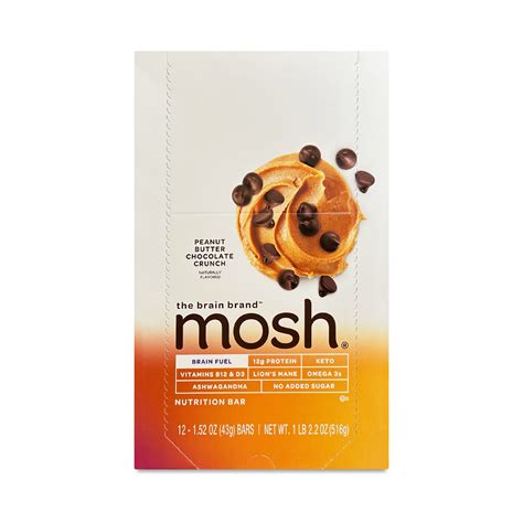 Mosh Nutrition Bar Peanut Butter Chocolate Crunch Thrive Market