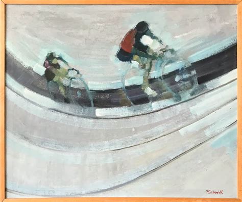 Abstract Painting For Sale Bob Immink Cycling Race