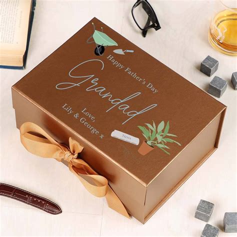 Personalised Luxury Father S Day Gift Box For Grandad By Dibor