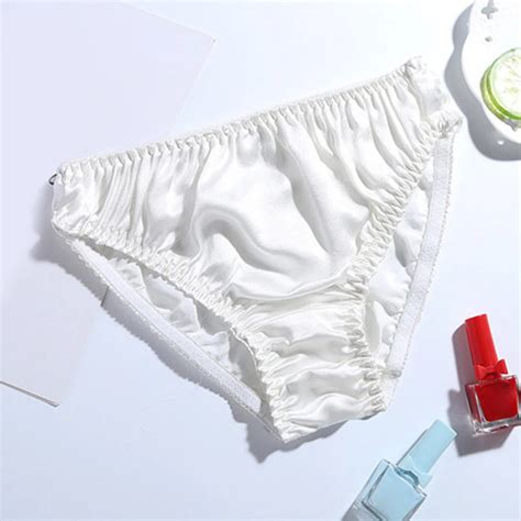 women panties 100 natural silk briefs mid rise seamless absorbing breathable underwear female