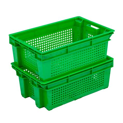 Fruit Picking Harvest Box Attached Lid Container China Fruit Crate