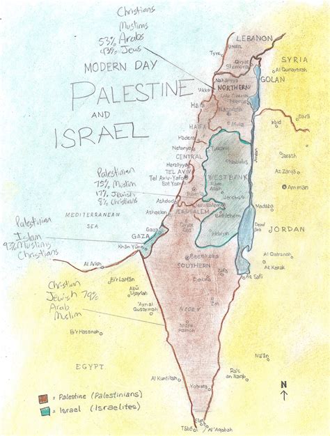 Modern Day Map Of Palestine