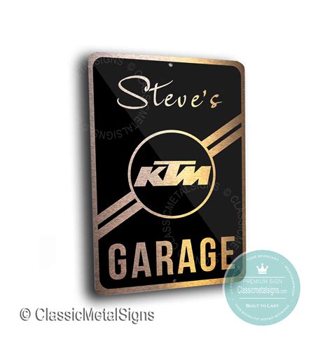 Custom Ktm Garage Sign Ktm Garage Sign Ktm Sign