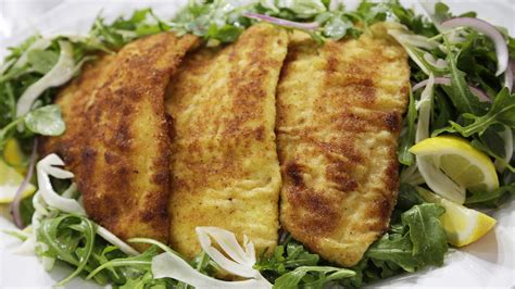 I sprayed my baking sheet with a little oil first to prevent sticking. Crispy Oven-Baked Flounder over Arugula and Fennel Salad ...