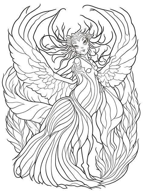 Premium Vector | Embark on a mythical adventure coloring book of