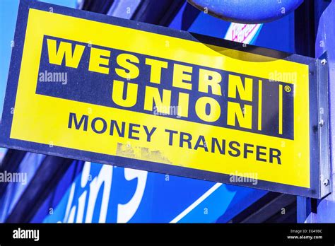 Western union sign money transfer shop company name, Western union sign