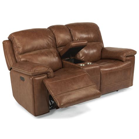 Flexsteel Latitudes Fenwick Power Reclining Loveseat With Power Tilt