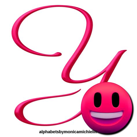 Monica Michielin Alfabetos Pink Smile Emoji Emoticon Alphabet Png