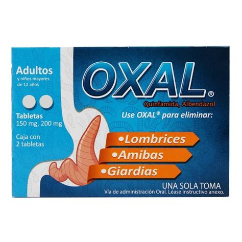 Oxal Quinfamida Mg Albendazol Mg Tabletas Walmart