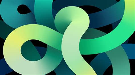 Apple Inc Green And Blue Shapes Hd Abstract Wallpapers Hd Wallpapers