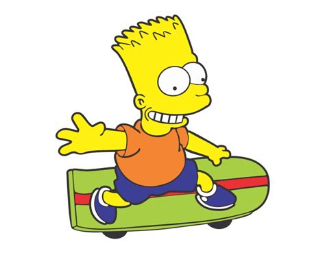 Bart Simpson Skate Pura Arte Adesivos Bart Simpson