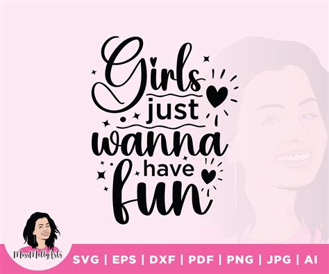 Buy Girls Just Wanna Have Fun Svg Girls Svg Fun Svg Girls Party Online In India Etsy
