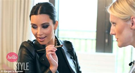 Kim Kardashian Gives Harpers Bazaar Editor Makeover With Her Bronzer But Forgets Shes Fair