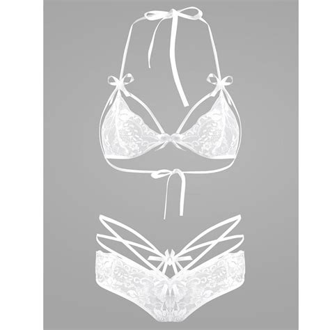lace mesh see through sexy lingerie bikini set china pajamas and lingerie price