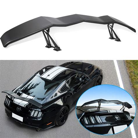 Yoursme Universal Trunk Wing Spoiler Matte Black For Ford Mustang Chevy