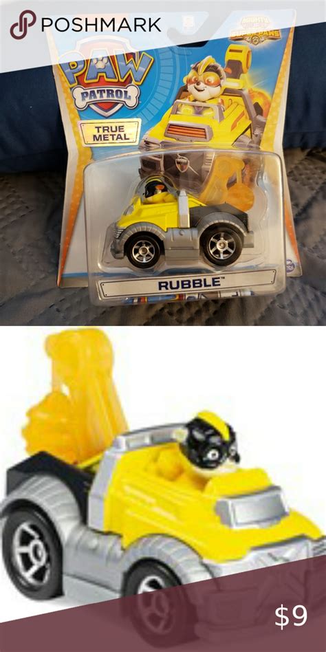 Paw Patrol True Metal Car Rubble Mighty Pups Super Paws