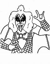 Kiss Band Coloring Mariachi Rock Printable Getcolorings Getdrawings Marching Template Colorings Strawberry sketch template